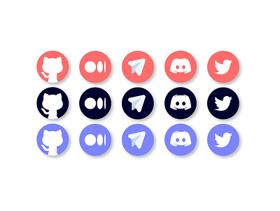 Social Icons branding design graphic design icon ui vector