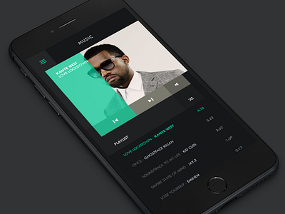 Car remote - Player ios iphone music play player tunes ui ux