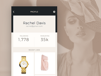 Celebrity Fashion App – Profile View bedge celebrity clothes fashion girl light pastel profile subtle user woman women
