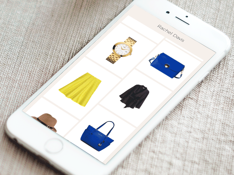 Celebrity Fashion App – Profile to Product transition
