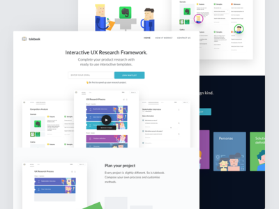 Talebook – Landing page