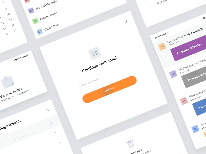 Talebook – Login with email kite compositor magic link ux ui web form input email login modal
