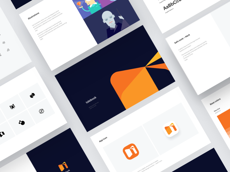 Talebook – Brand Guidelines logo brand styleguide style guide guidelines branding