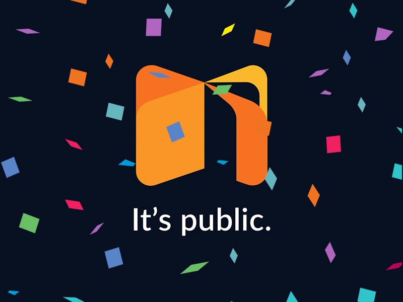 Talebook is finally available to everyone. gif research ux ui web website app confetti launch