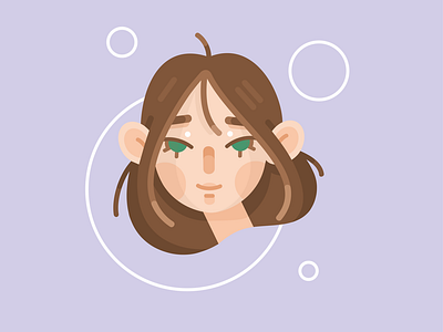 Vector character portrait