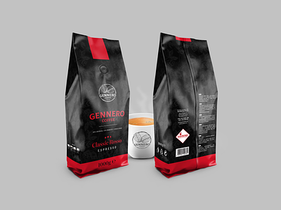 Gennero Coffee - Package Design branding branding identity design graphic design label design package design product design ui