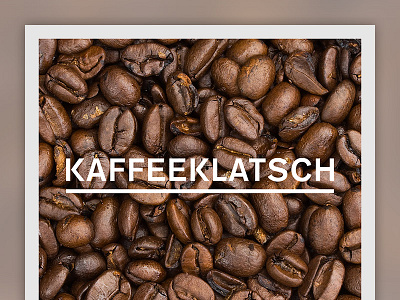 Kaffeekatsch Website home page single page website
