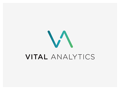 Vital Analytics Logo gotham rounded gradient logo