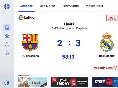 Football Match UI UX Design (quick work) figma football ui ux