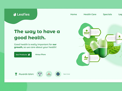 Health and Nature Ui Ux