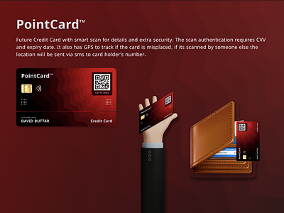 PointCard - Future Credit Card with QR & GPS