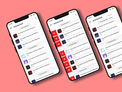 Activity Feed UI UX Design