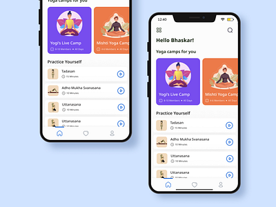 Yoga App UI Design