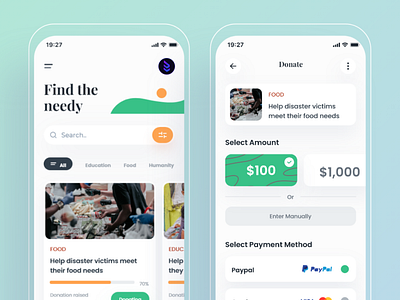 Donation App UI UX Design