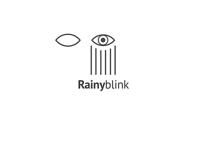 Rainyblink logo outline sketch vector