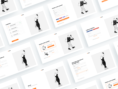 Jibble web - onboarding screens