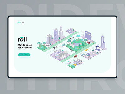 Ride with Roll - Homepage Illustration