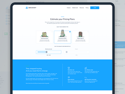 Omniconvert Pricing Page branding design illustration typography ui ux web