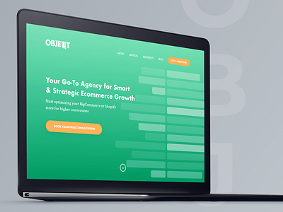 Objeqt Full Redesign branding branding and identity cro agency design illustration redesign typography