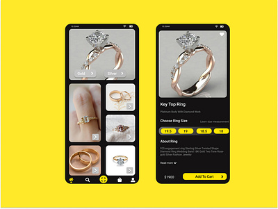 Ring App design graphic design ui uiux