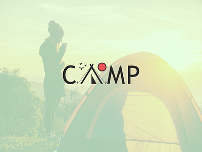 Camp branding camp camping design illustration illustrator lettering logo vector