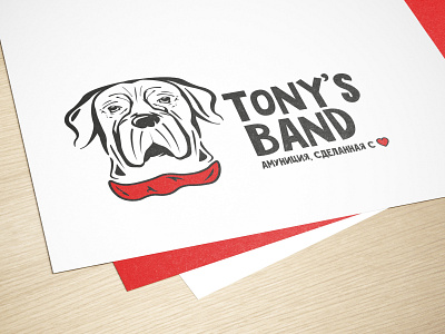 Logo design for brand "Tony's Band" animal branding design dog graphic design logo vector