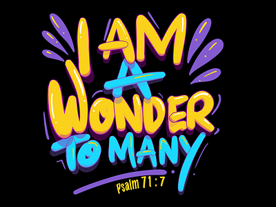 I am a Wonder art design illustration procreate type typography