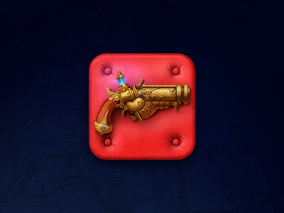 Game icon fantasy game gun icon