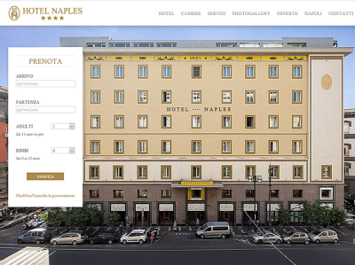 Hotel Naples graphic design seo ui we web site
