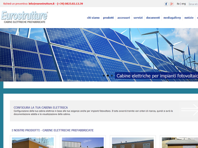 Eurostrutture branding graphic design web site