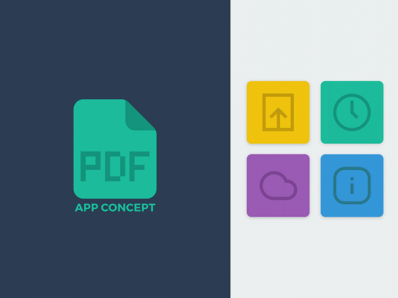 Hello Dribbble! - PDF App Concept