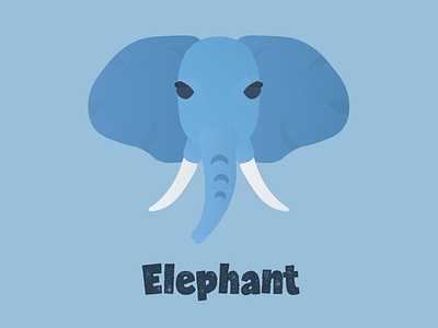 Elephant elephant illustration speckle zoo