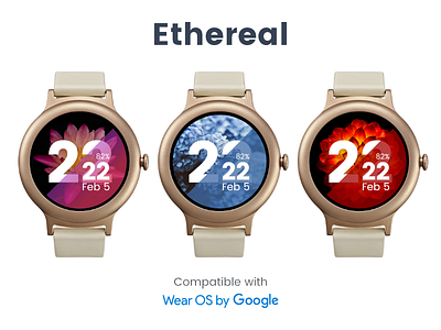 Ethereal · 3 android wear ethereal watch watch face watchface wear os