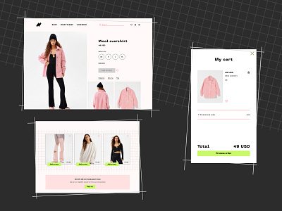 Noizy Me - e-commerce design concept concept design e commerce showcase ui web web design website