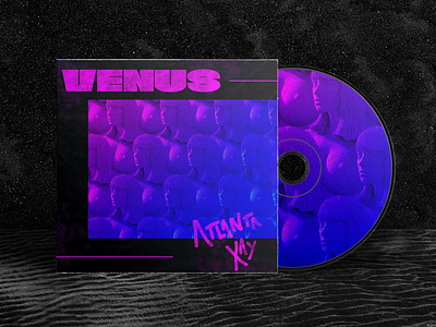 Venus Album Art album art album cover altanta atl blue cd disk grain hip hop music music art music cover purple rap rapper sculpture texture vinyl