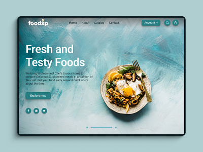 Food website ui design