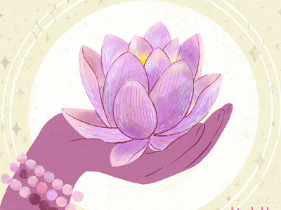 Sam Drinkwater Yoga and Meditation digital digital art hand illustration lotus lotus flower meditation robin sheldon yoga
