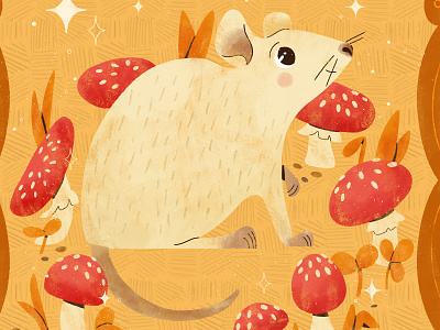 Pet, Peachtober 2020 autumn character cute design digital digital illustration fall illustration pet rat robin sheldon