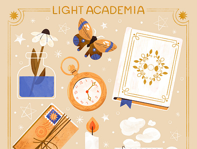 Light Academia cute design digital digital illustration illustration light academia robin sheldon