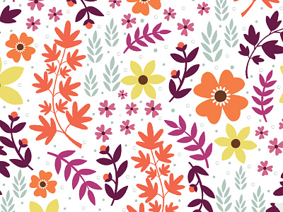 Fall Floral Pattern