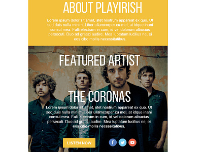 Playirish with McGettigan's WIP - Featured Artist graphic design music web design