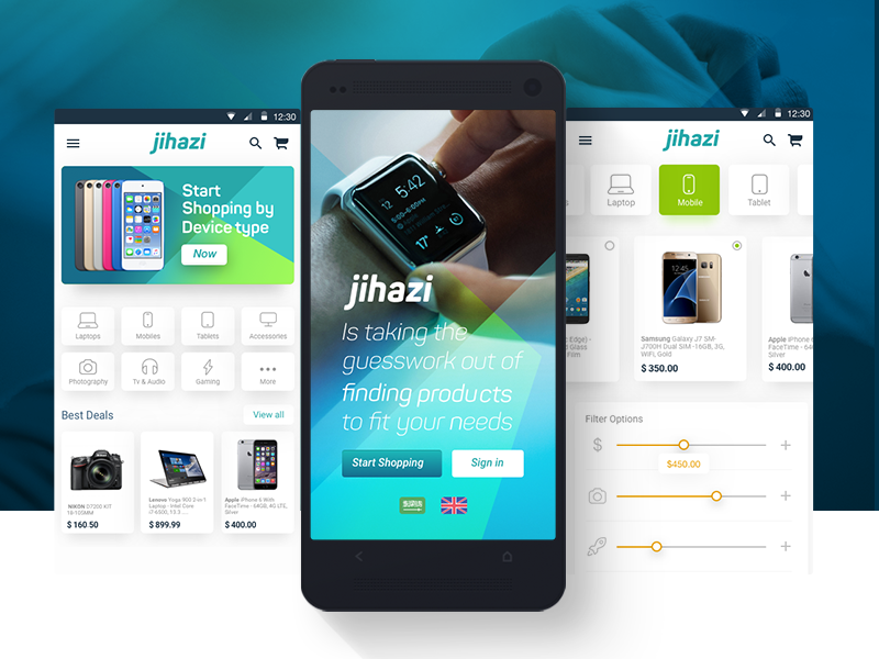 Jihazi , Electronics Ecommerce App app ecommerce android mobile