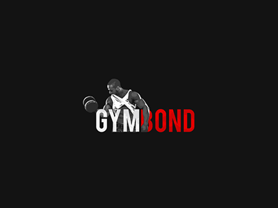 Gym Bond brand fitness trainer gym icon identity logo