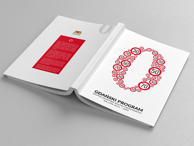 Gdańsk road safety program for the years 2016 - 2030 board book developement engineering gdansk graphic design print roads