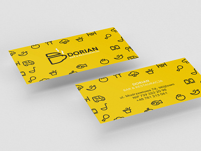 Dorian Bar & Restaurant 2kropek bar black brand branding branding agency business design drinks food home logo pot restaurant studio typography vapors white yellow