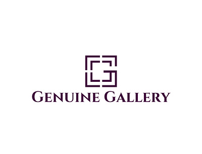 Logo Design - Genuine Gallery brand guidelines branding business logo design flat illustration logo logo design ui vector