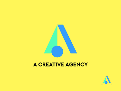 A Creative Agency New Logo app branding creative design digital agency icon illustration logo typography ui ux vector