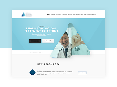 Pharma Website desktop interface sketch ui ux