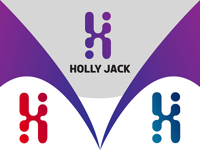 Holly Jack H Letter Logo Design