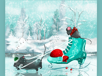 Sweet winter illustration
